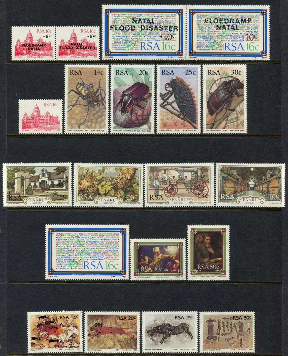 RSA - 20 Stamps of 1987 - MNH