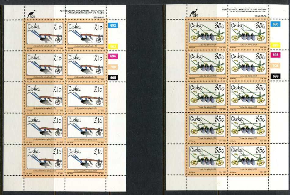 Ciskei - Set of 4 Complete  Sheets of 10 - 1990 - MNH