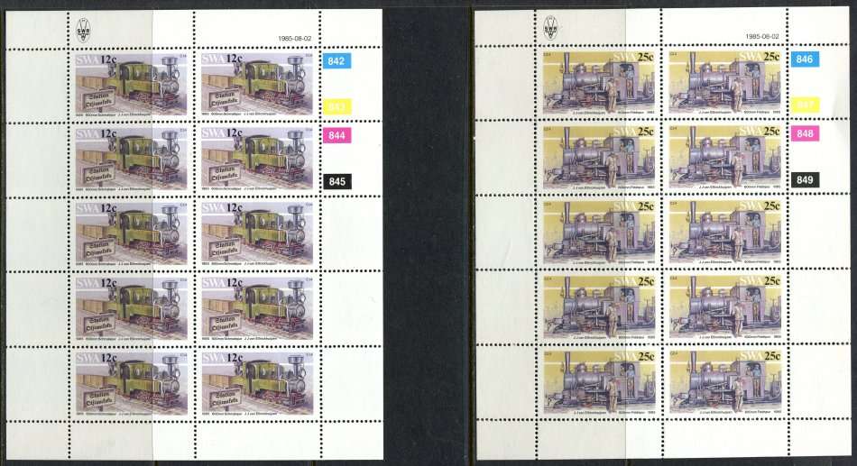 SWA - Set of 4 Complete  Sheets of 10 - 1985 - MNH