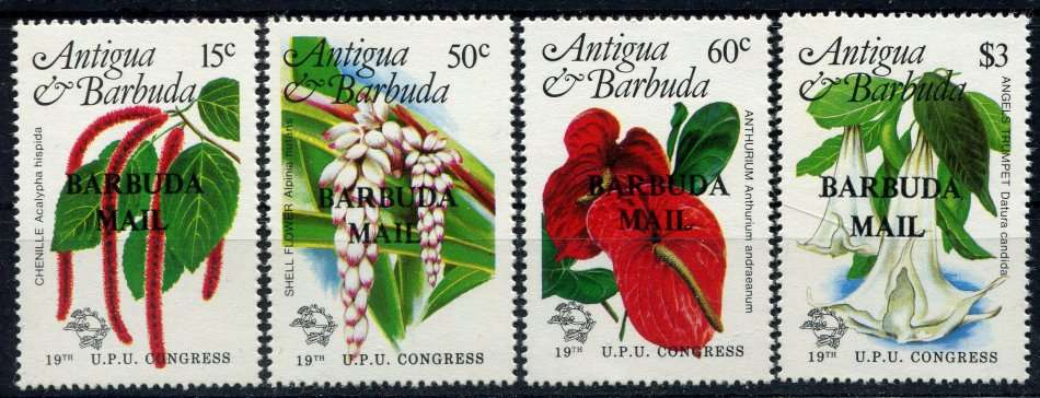 Barbuda - Flowers - 1984 - MNH