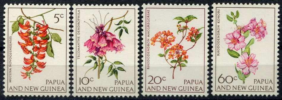 Papua New Guinea - Flowers - 1966 - MNH