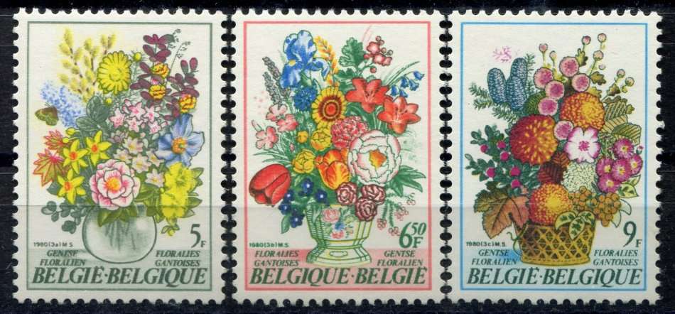 Belgium - Flowers - 1980 - MNH