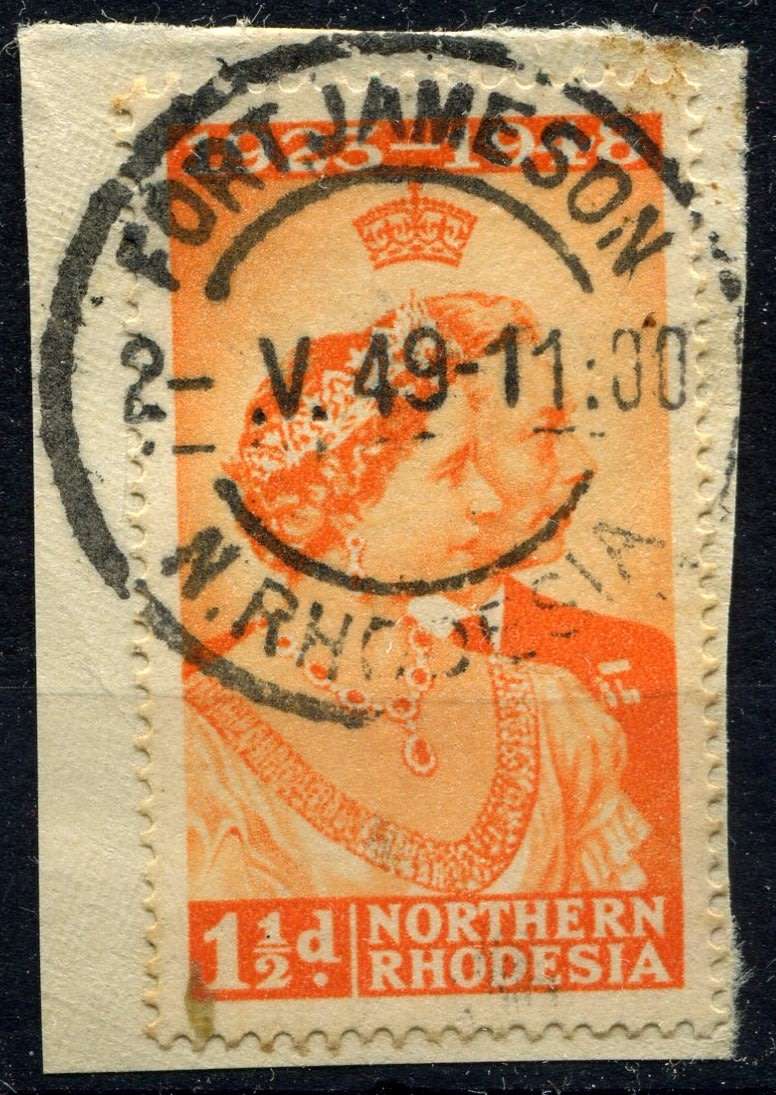 Northern Rhodesia - 1948 - Used on Piece