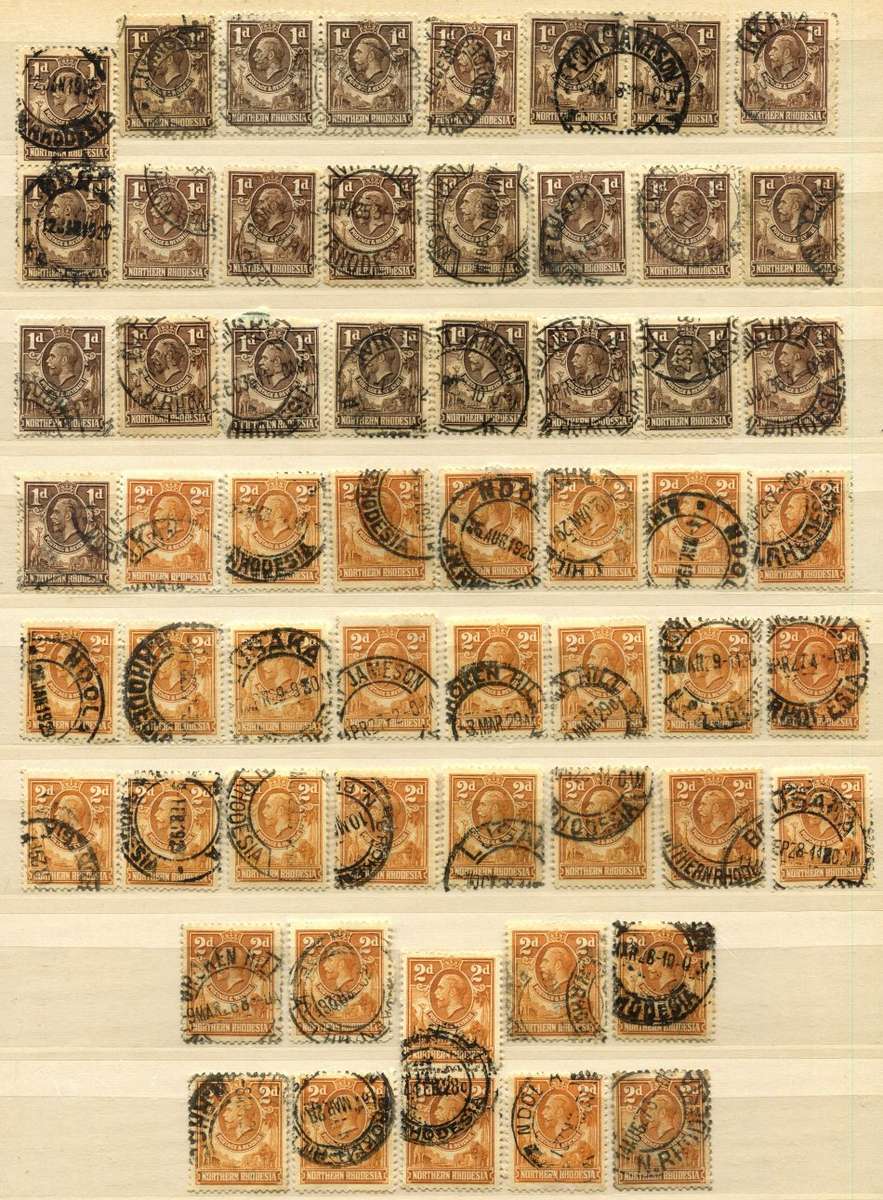 Northern Rhodesia - Bulk Lot - 1925 -  Used