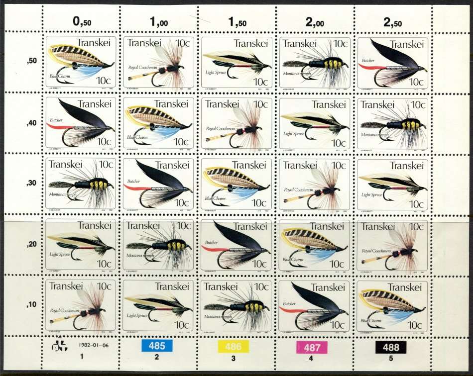 Transkei - 1 Complete Sheet of 25 - 1982 - MNH