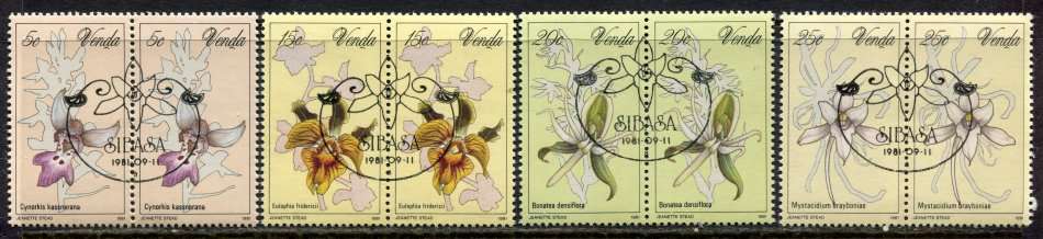 Venda - Set of 4 Pairs With Complete Cancellation - 1981 - CTO