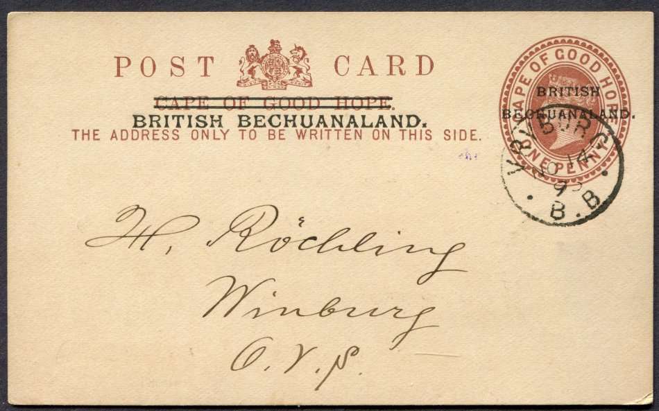 Bechuanaland - Post Card