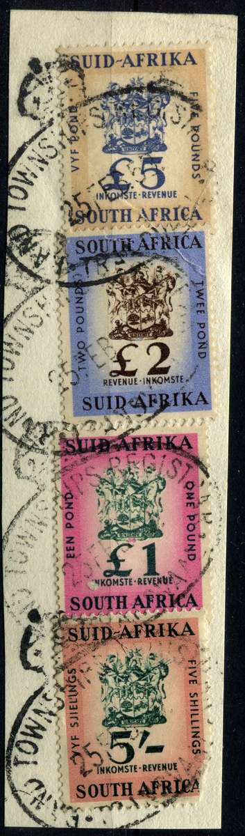 Union of SA - 1954/60 - Used on Piece