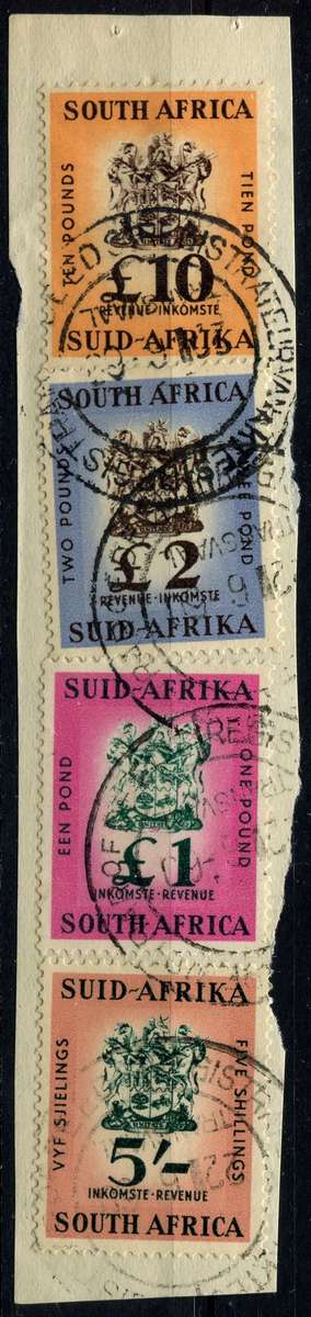 Union of SA - 1954/60 - Used on Piece