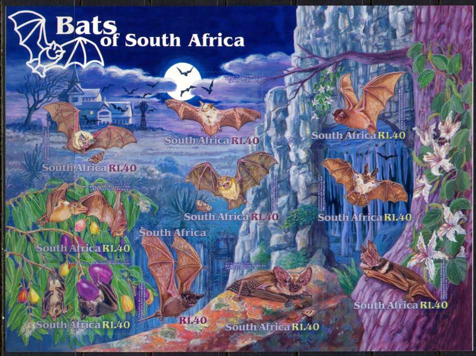 RSA - 1 Full Sheet of 10 - 2001 - MNH