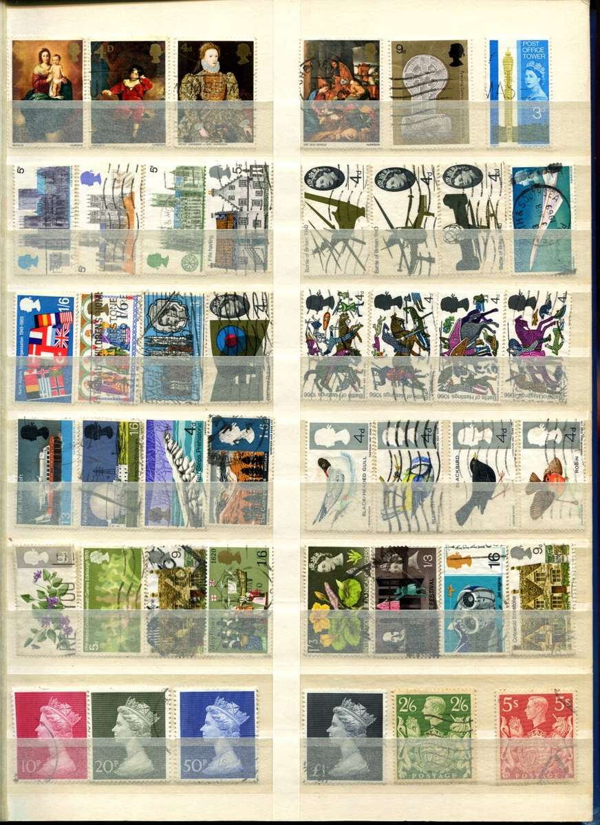 16 Page Stock Book(Included)with Mix World Stamps - Most Pages Scanned