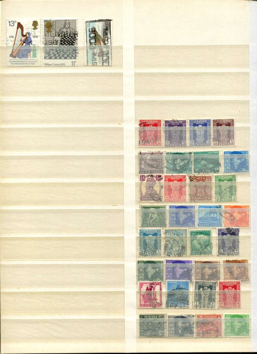 16 Page Stock Book(Included)with Mix World Stamps - Most Pages Scanned