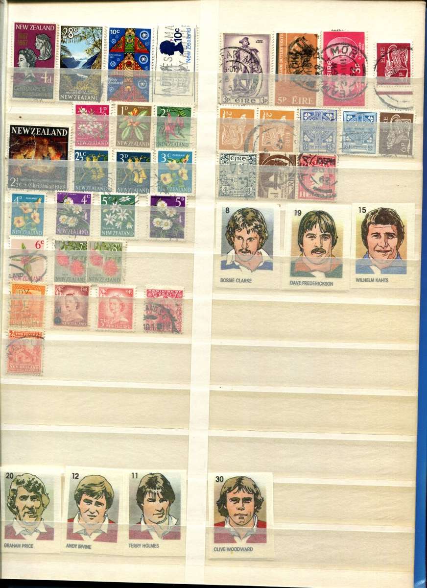 16 Page Stock Book(Included)with Mix World Stamps - Most Pages Scanned
