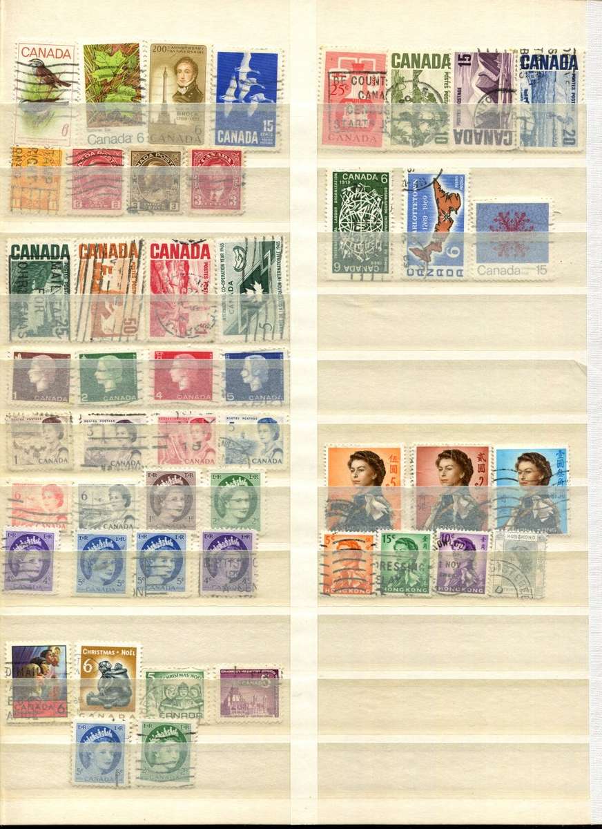 16 Page Stock Book(Included)with Mix World Stamps - Most Pages Scanned