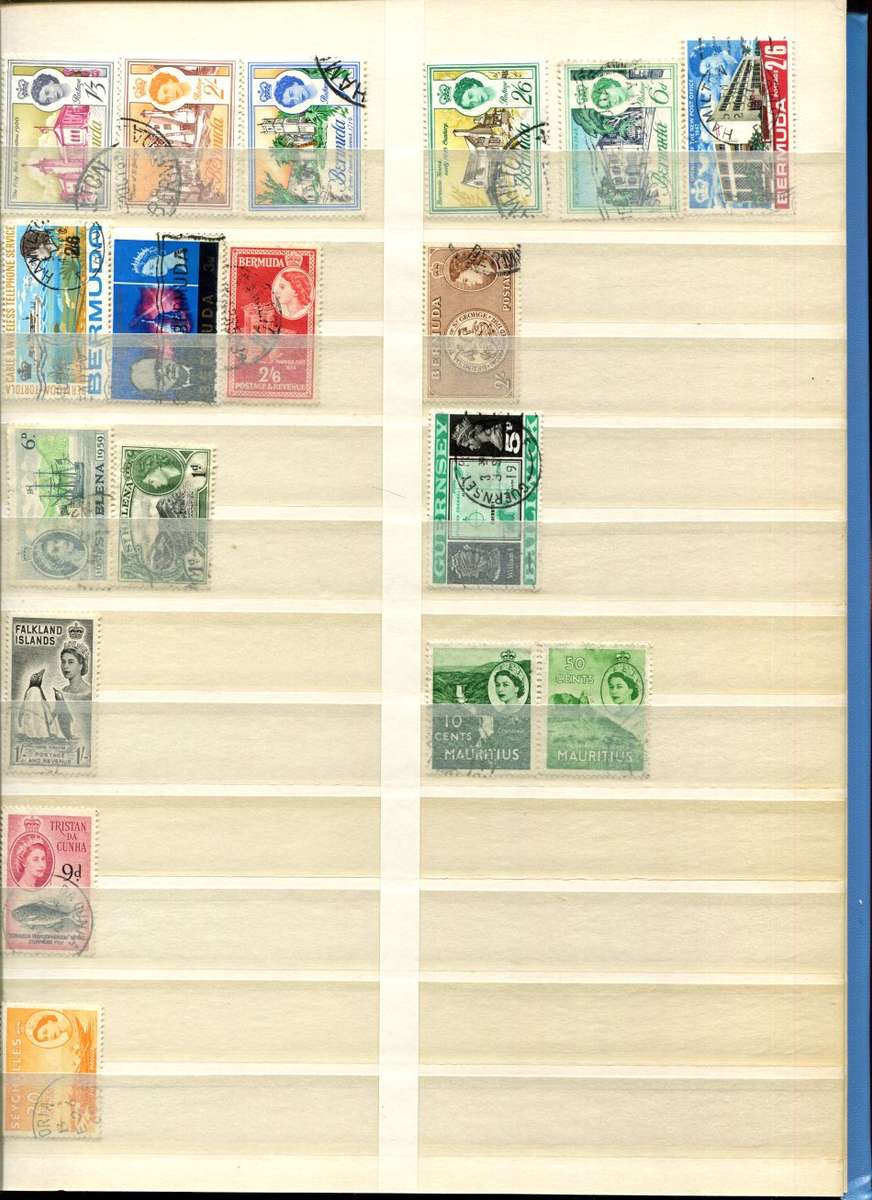 16 Page Stock Book(Included)with Mix World Stamps - Most Pages Scanned