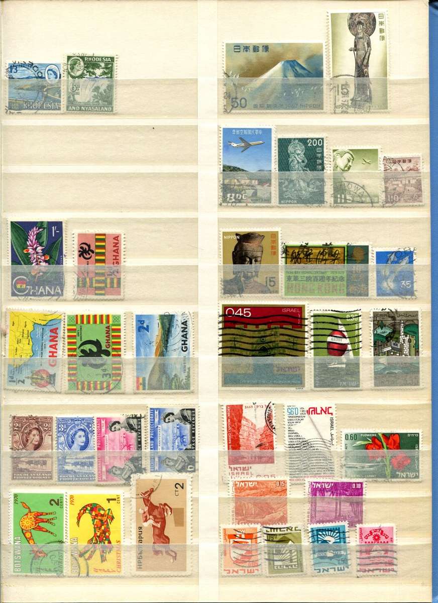 16 Page Stock Book(Included)with Mix World Stamps - Most Pages Scanned