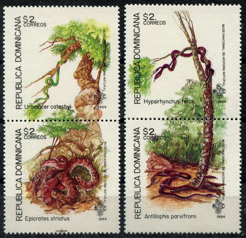 Dominica - Snakes - 1994 - MNH