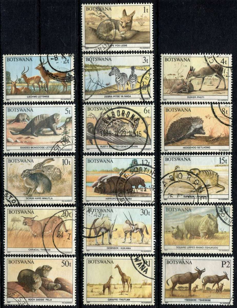 Botswana - Animals - 1987 - Used