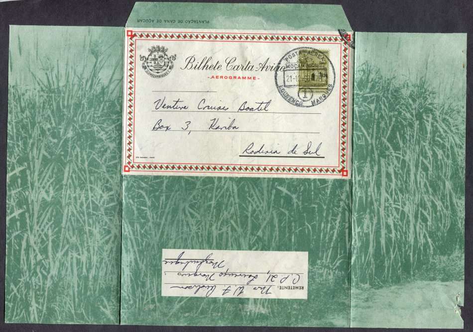 Lourenço Marques - Complete Aerogram - Used