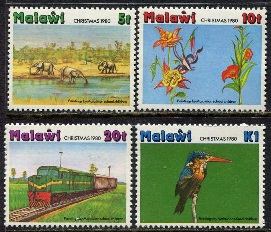 Malawi - Christmas Children's Paintings - 1980 - MNH