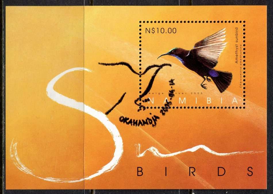 Namibia - Birds - Miniature Sheet - 2005 - CTO