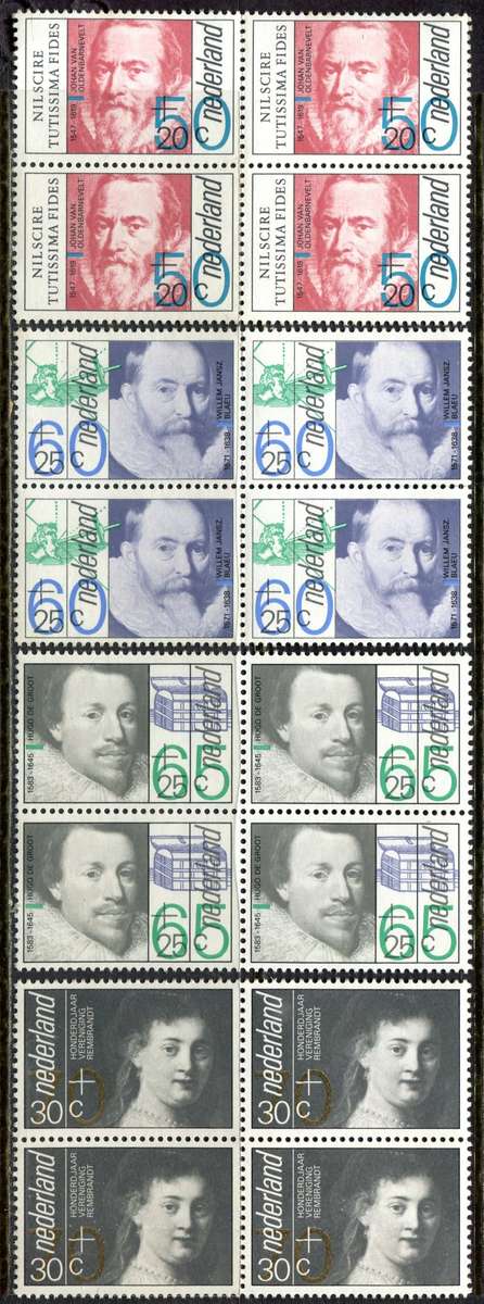 Netherlands - 4 Blocks of 4 - 1983 - MNH - Some Light Toning