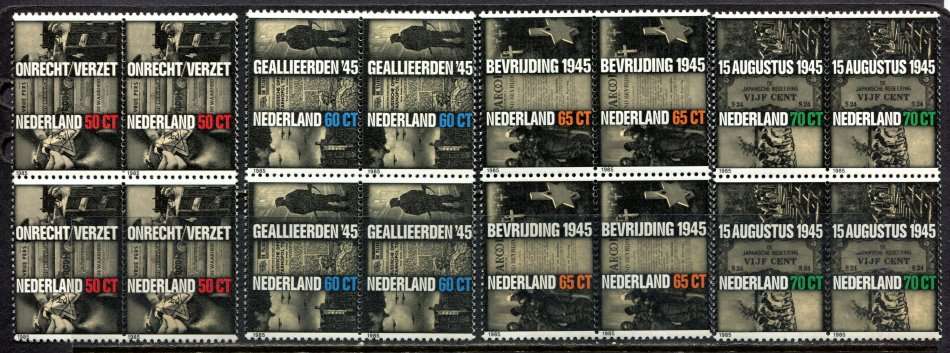 Netherlands - 4 Blocks of 4 - 1985 - MNH