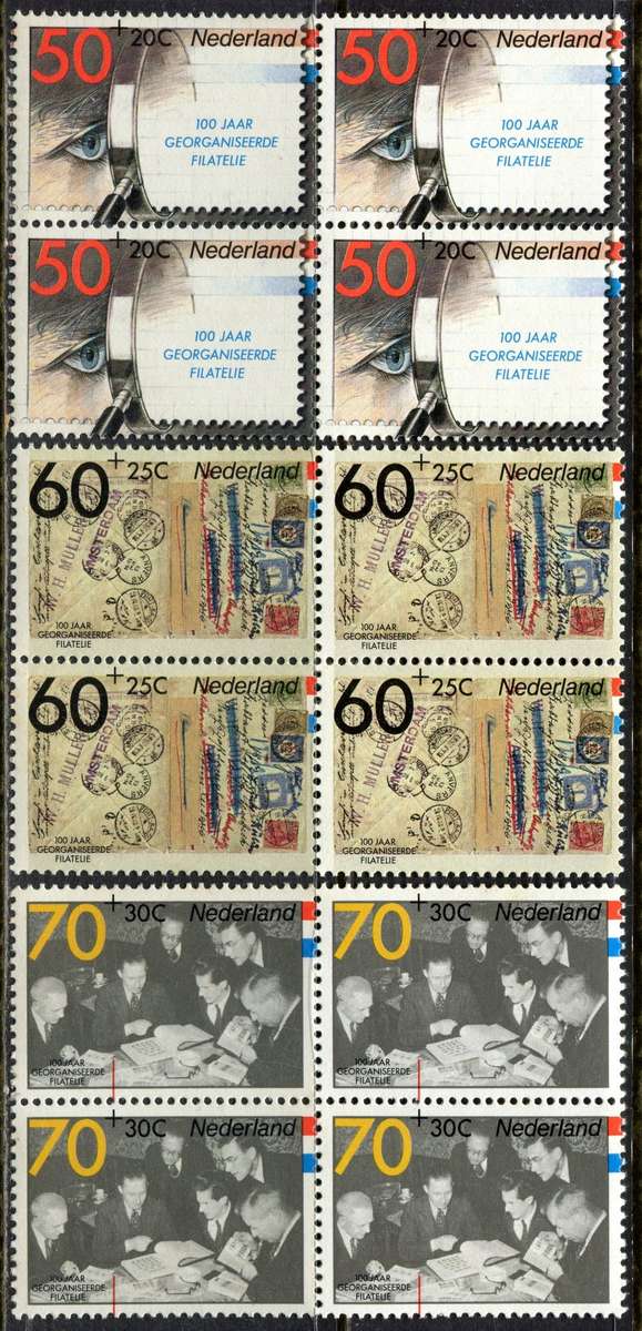 Netherlands - 3 Blocks of 4 - 1984 - MNH - Some Light Toning