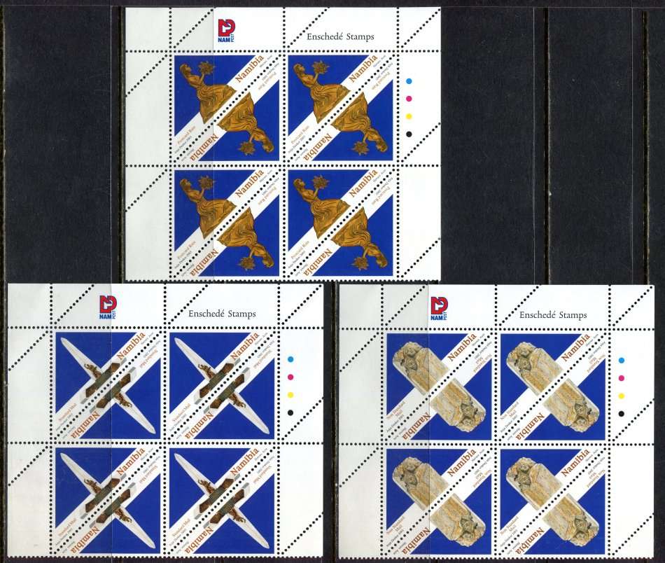 Namibia - Set of 3 Control Blocks of 8 - 2003 - MNH