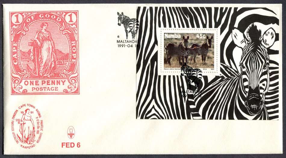 Namibia - Miniature Sheet FDC - 1991
