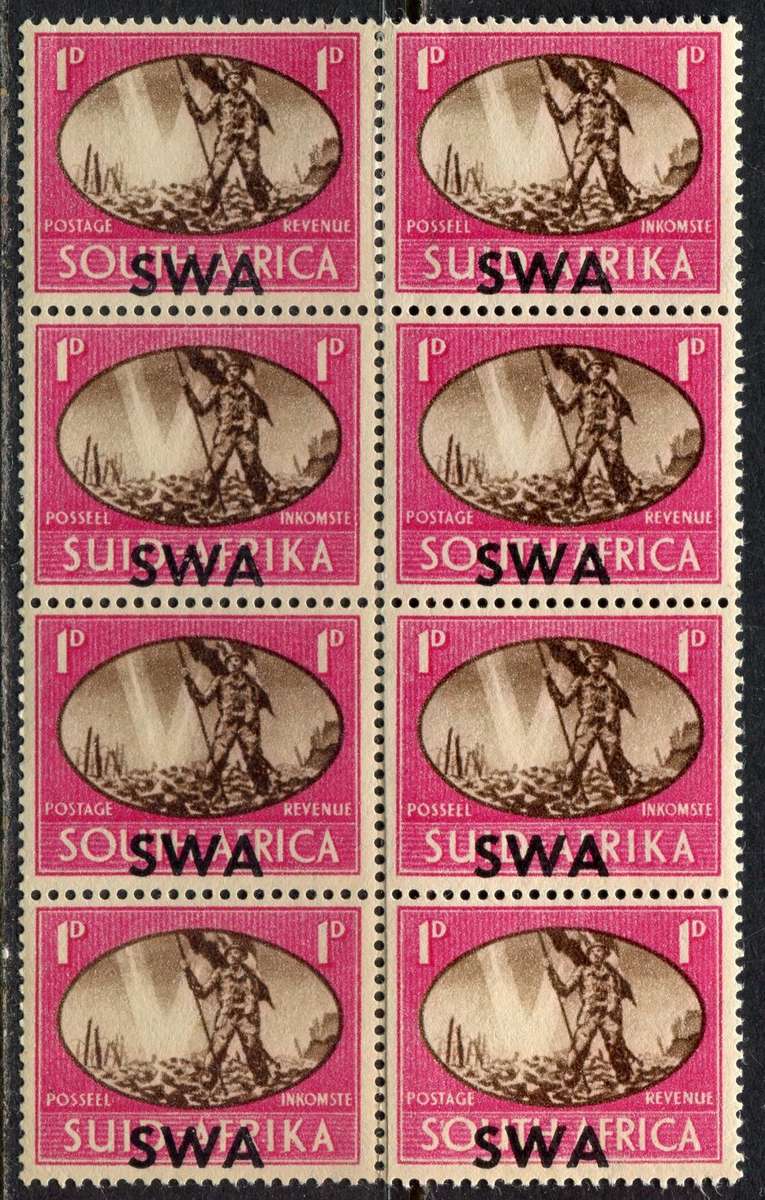 SWA -  Block of 8 - 1945 - MNH