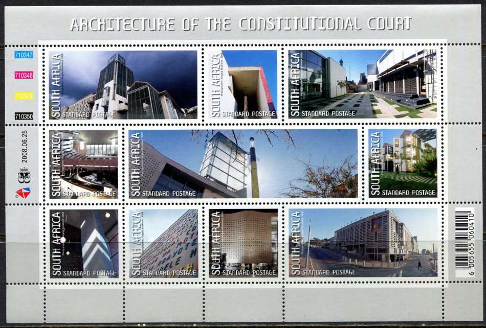 RSA - Full Sheet of 10 - 2008 - MNH