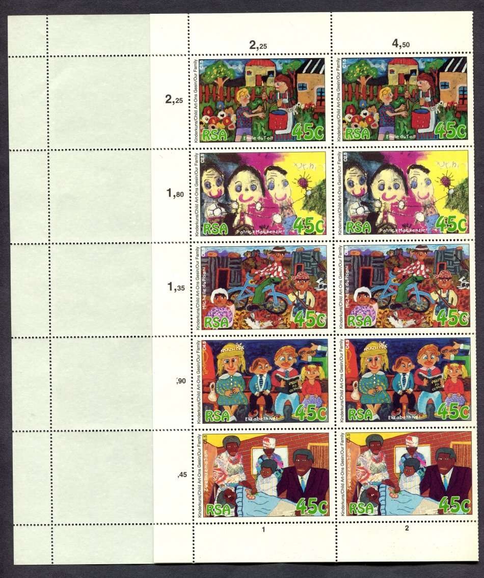 RSA - Full Sheet of 25  - 1994 - MNH - Folded