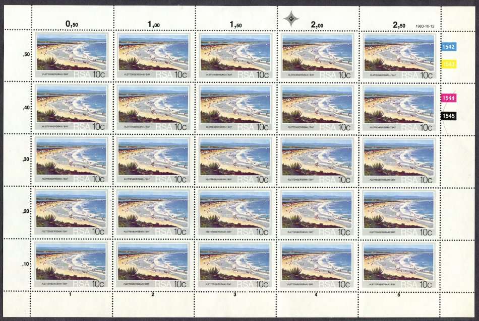 RSA - Set of 4 Full Sheets of 25  - 1983 - MNH