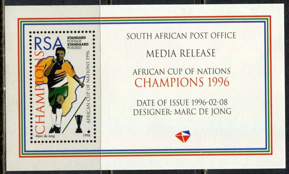 RSA  - Miniature Sheet - Cinderella  - Press Release   -  1996  - MNH