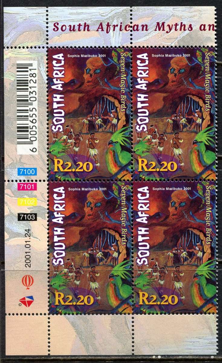 RSA  -Set of 5 Control Blocks of 4  - 2001  - MNH