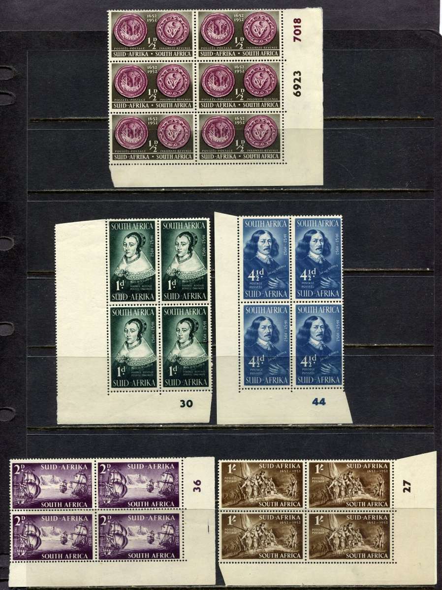 Union of SA - Set of 5 Control Blocks - 1952 - MM