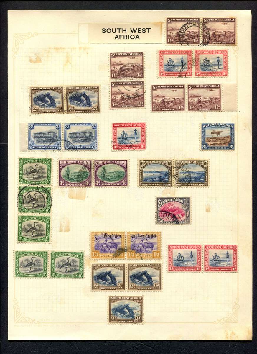 SWA - 31 Stamps Mounted On Old Album Page
