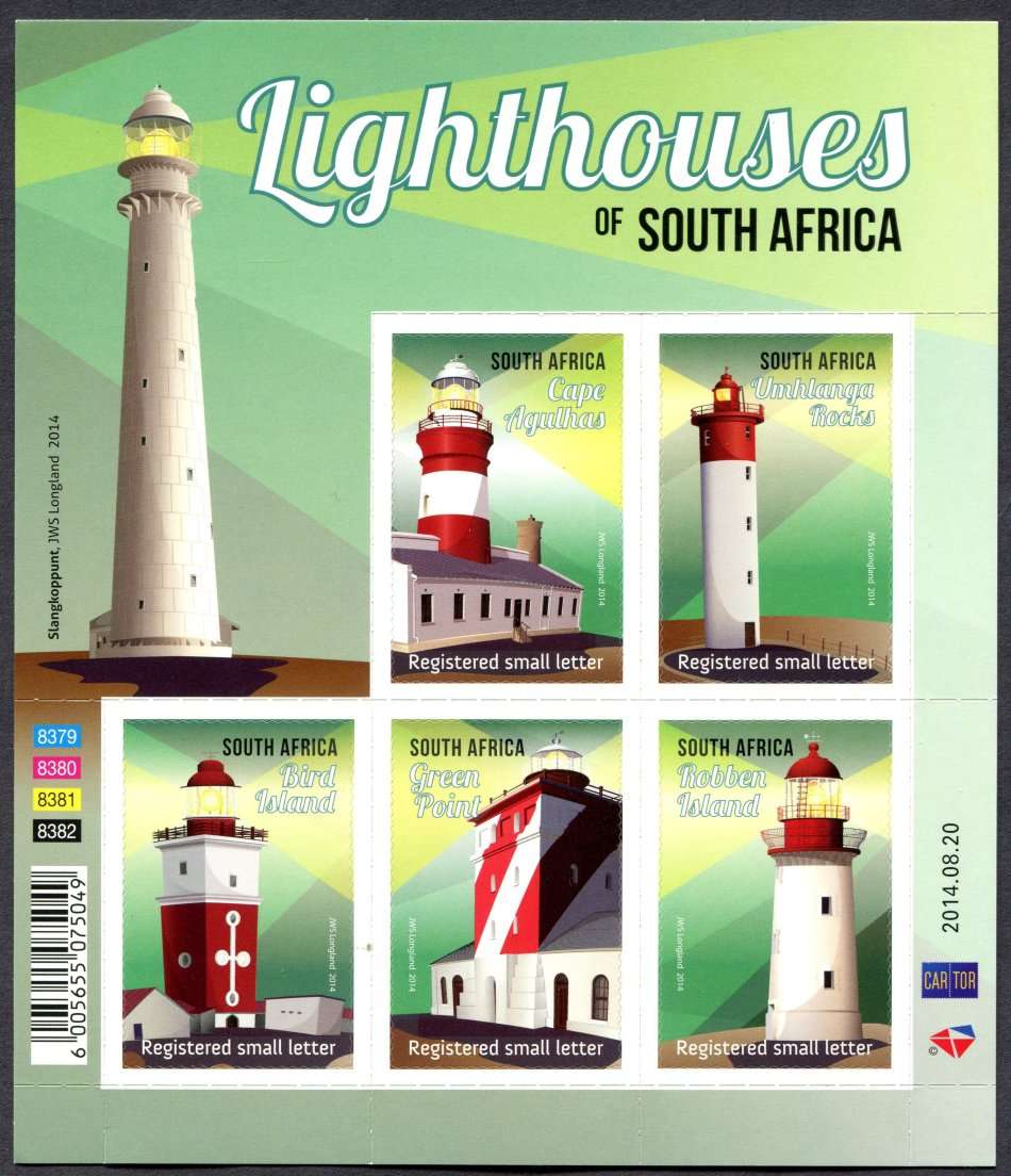 RSA - Full Sheet of 5 - 2014 - MNH