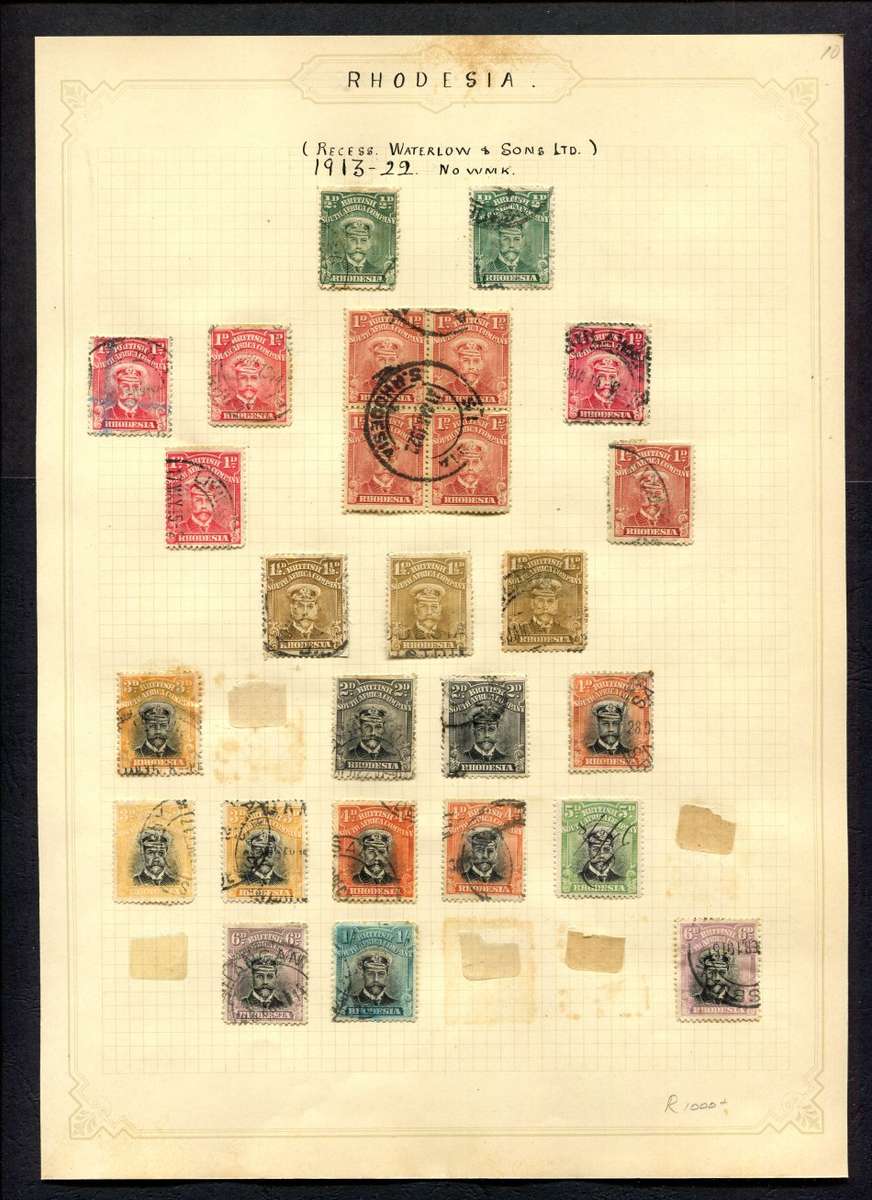 BSAC - 26 Stamps Mounted On Old Album Page