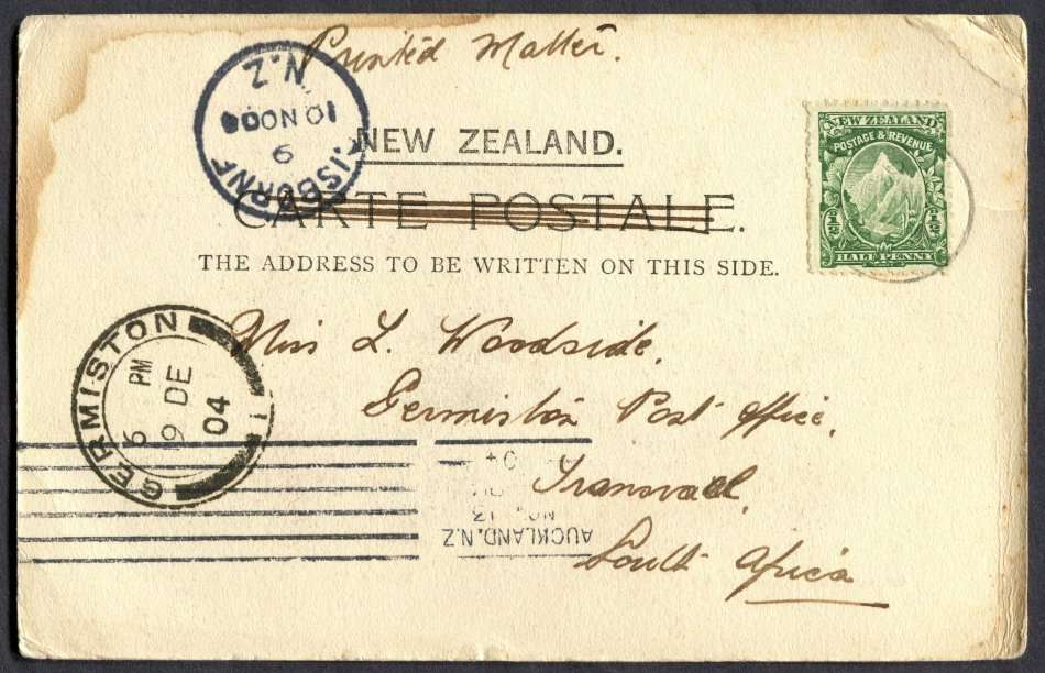 New Zealand - Post Card