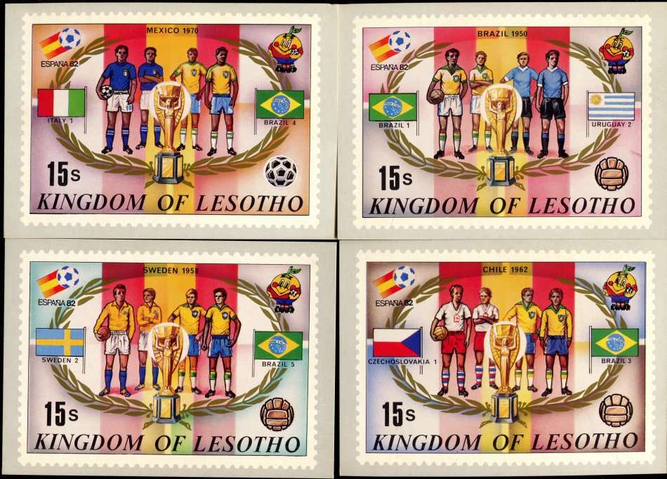 Lesotho - Sport - Set of 13 Post Card - Unused