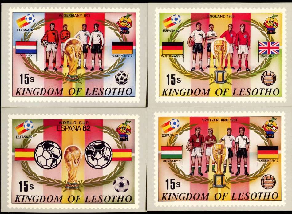 Lesotho - Sport - Set of 13 Post Card - Unused