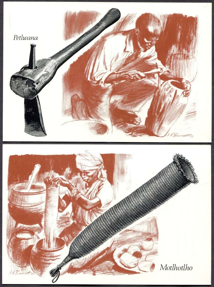 Bophuthatswana - Postal Stationary - 3 Cent Set of 10 Post Cards - Some Toning