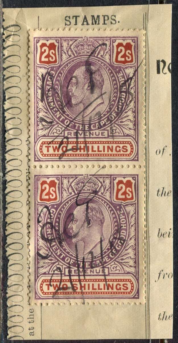 Cape of Good Hope - Revenue Used On Piece