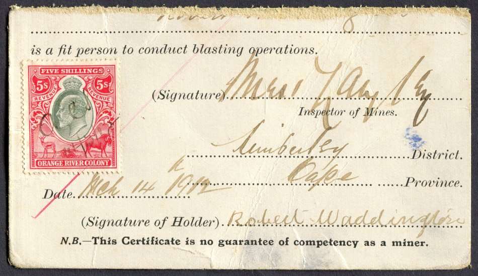 Orange River Colony - Revenue Document