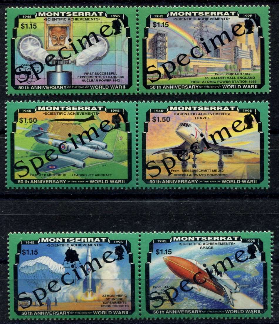 Montserrat - MNH - 1995 - Over Printed "Specime"