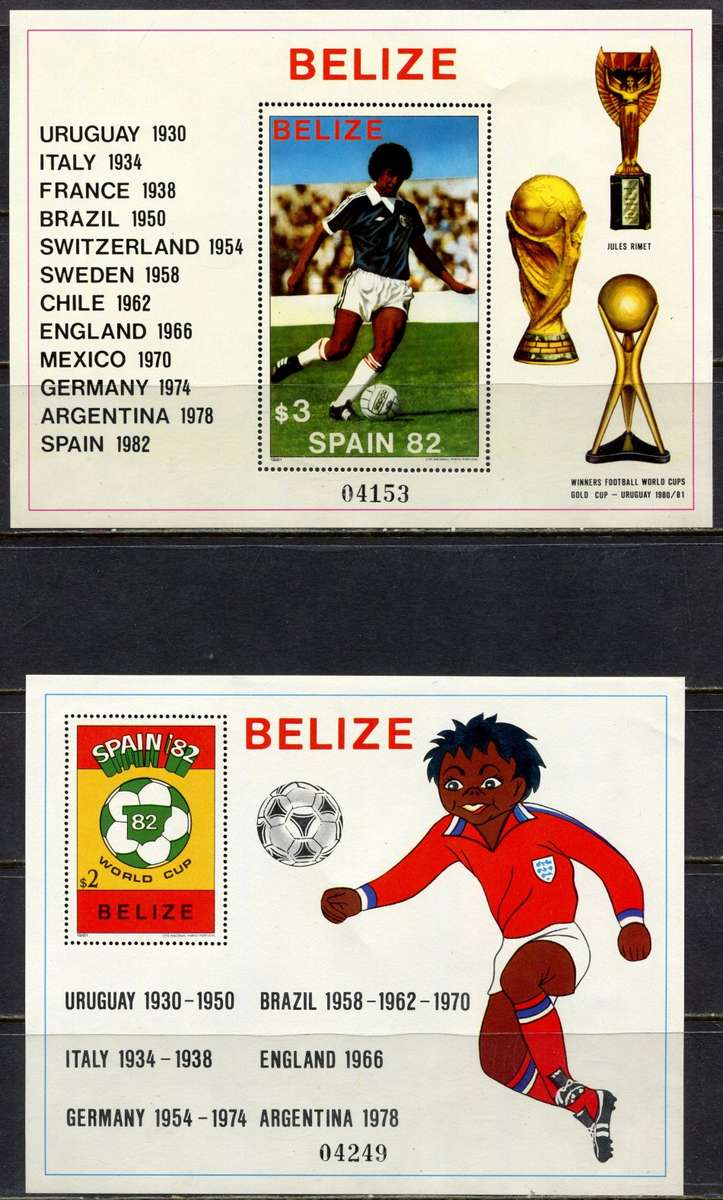 Belize - Sport - 1982 - 2 Miniature Sheets - MNH