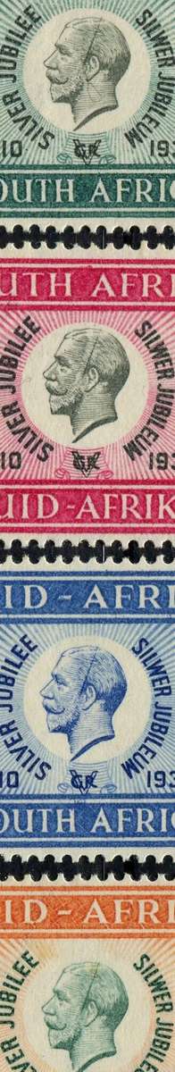 Union of SA - 1935 - MM - "Cleft Scull" Variety on Right Hand Stamps