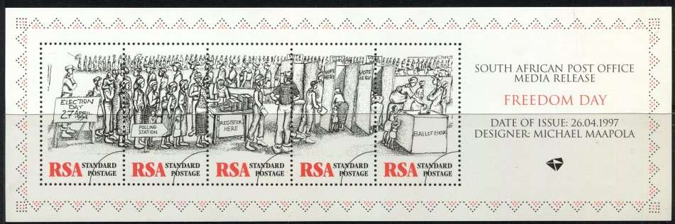 RSA - Miniature Sheets - Cinderella - Press Release - 1997 - MNH